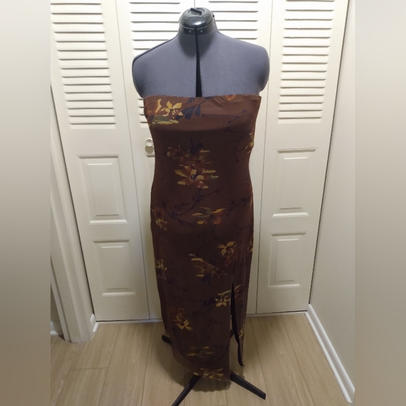 🔥 NWT Fashion Nova Strapless Amelia Mesh Midi Dress Women's Size 2X - Picture 1 of 11